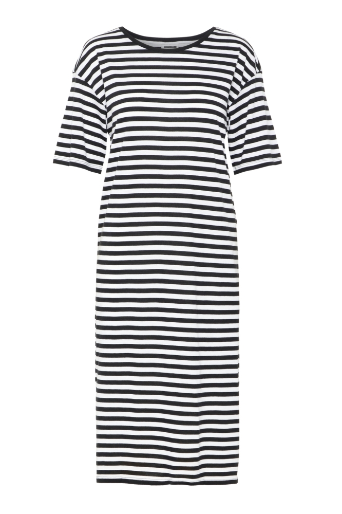 NMMAYDEN 2/4 DRESS NOOS 27005758 Black/BRIGHT WHITE